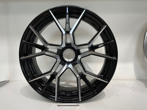 VELOCITY BLACK AND MACHINED (SOLD AS A 3 WHEEL SET)